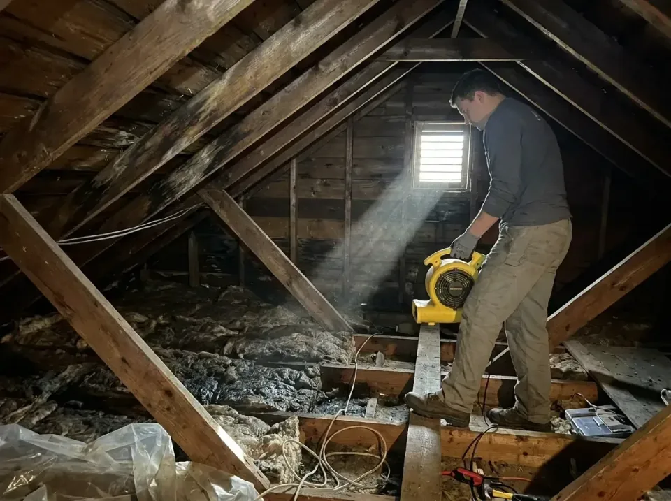 attic-water-damage-drying-proc-007 — frequently asked questions, Emergency Water Extraction & 24/7 Flood Response in Rice La…